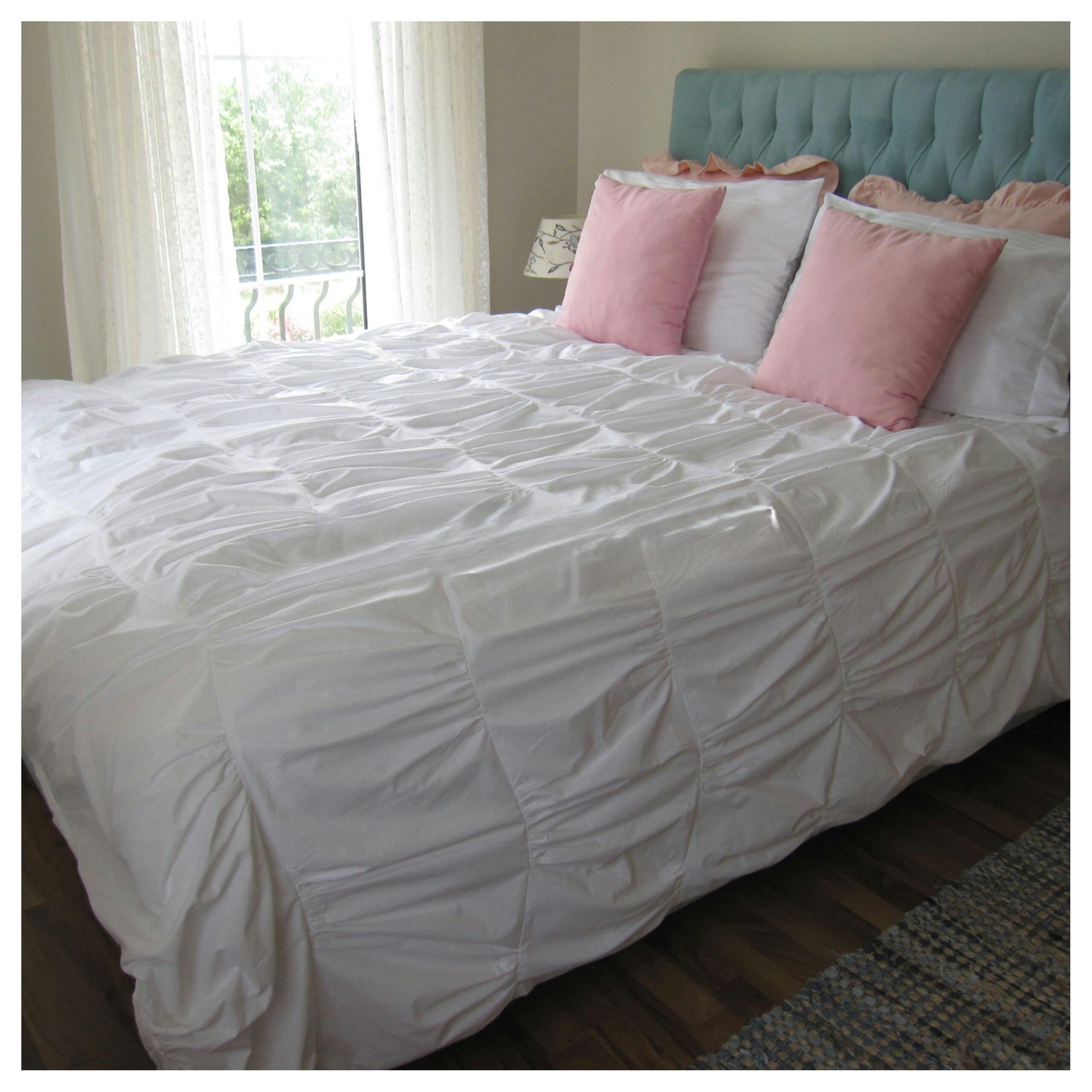 White duvet cover