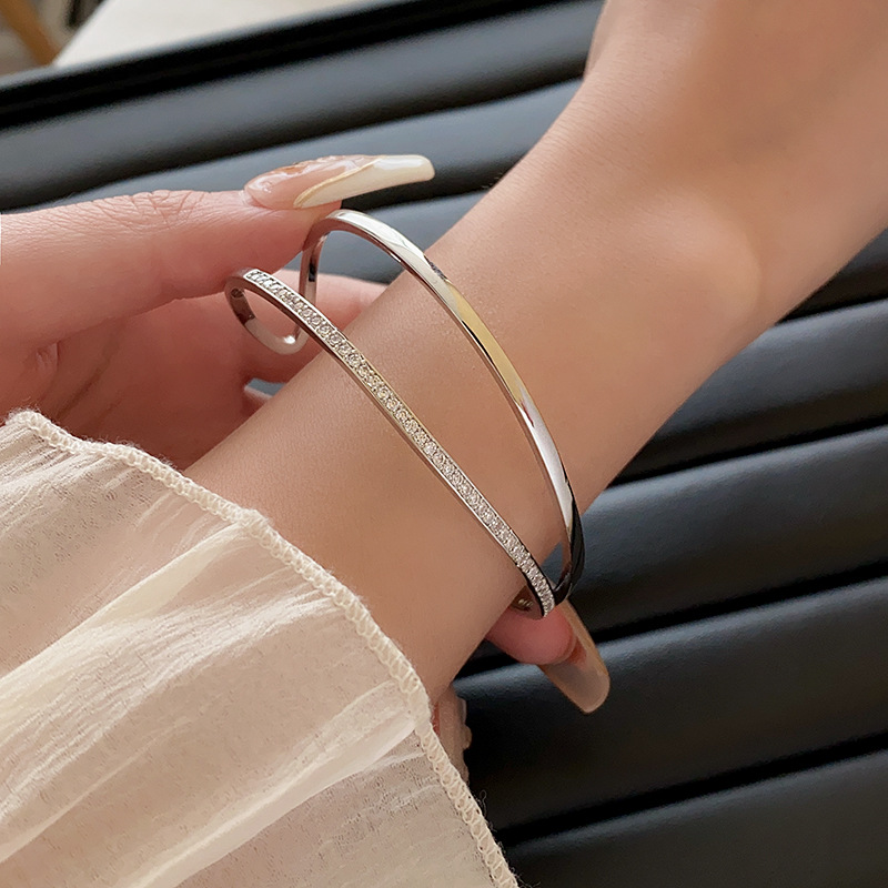 Open Cuff Bracelet - Silver