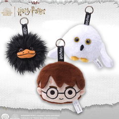 華納哈利波特毛絨小掛包可愛赫敏迷你零錢包玩偶公仔掛飾背包掛件