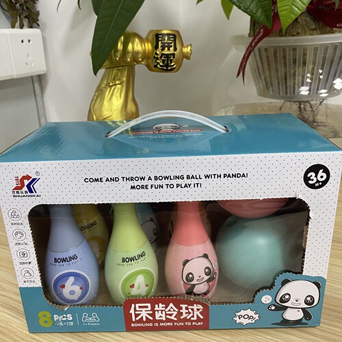 Cross-border children's bowling toys parent-child indoor interactive exercise children's hands-on children's simulation bowling set