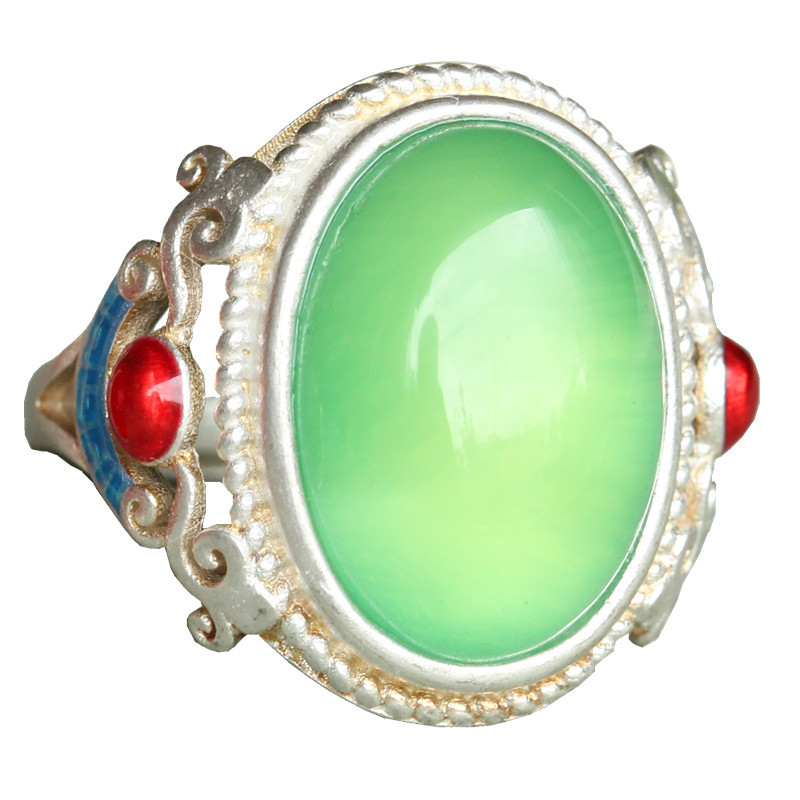 흰 구리 묘목 실버 복고풍 링 트위스트 링 아카시아는 링 무거운 것을 기억하고 싶어 왕이 궁극없이 플레이주기를 영원히 유지할 수 있습니다