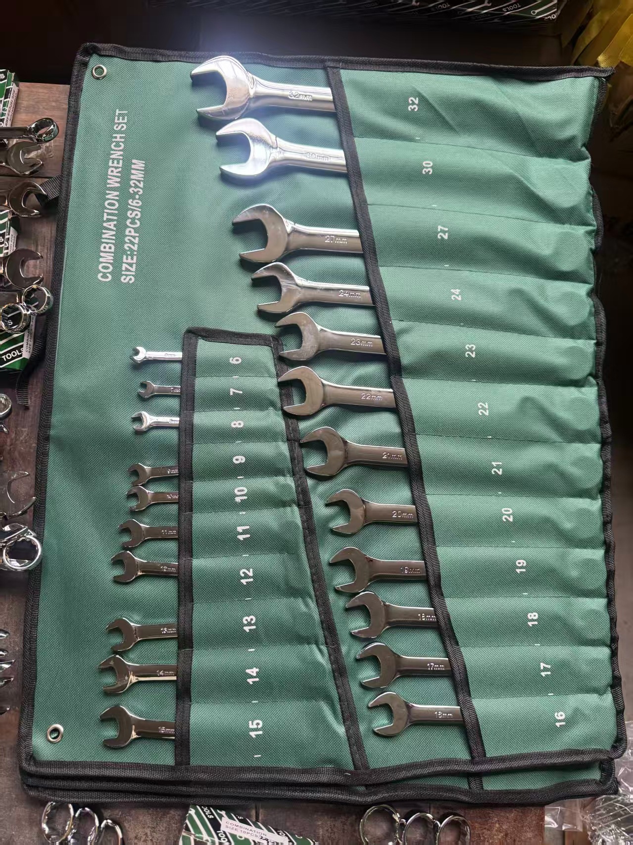 Juego de llaves combinadas de 22 piezas