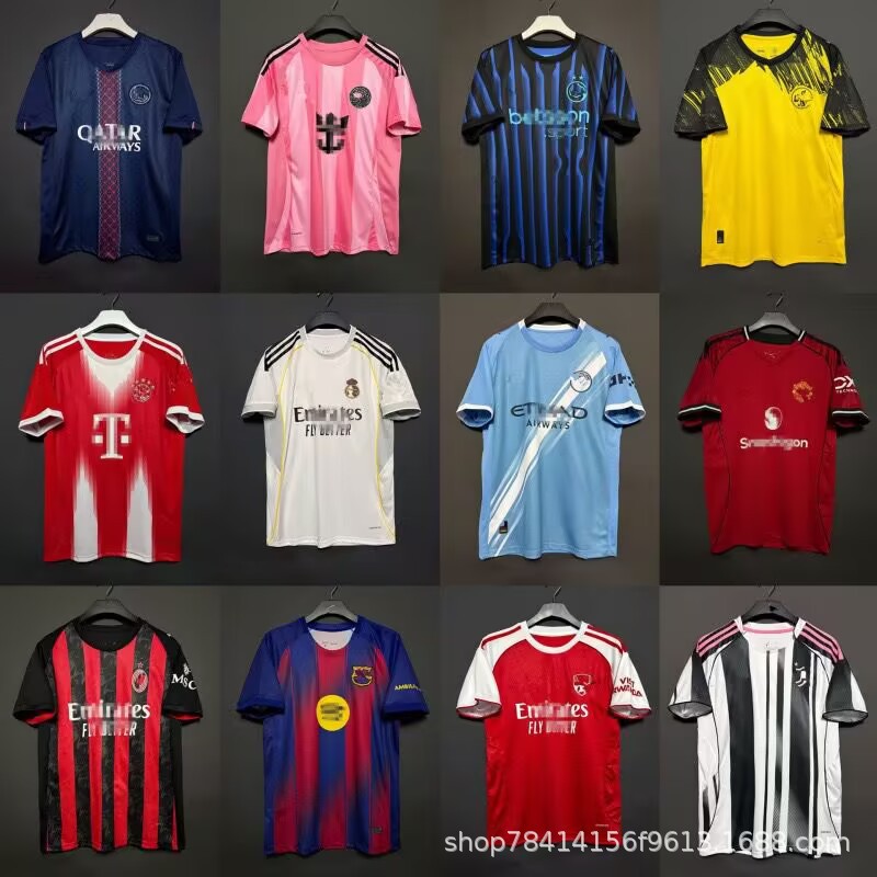 2526赛季足球服葡萄牙巴西班牙德国家队服巴萨比赛训练服球衣