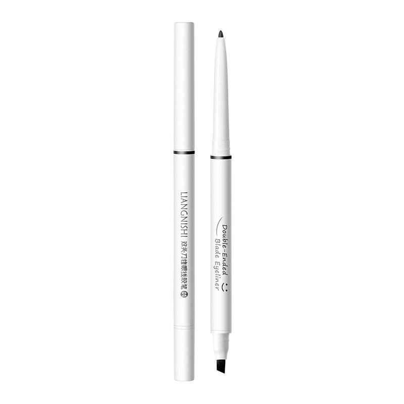 Beautiful Nishi de doble punta de lápiz de delineador de ojos de hoja natural estereoscópico duradero impermeable anti-transpiración no es fácil de desvanecer el maquillaje de delineador de ojos