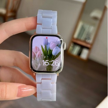 La nueva correa de manzana de resina ligera de primavera y verano es adecuada para applewatch 10a generación 987654SE para hombres y mujeres