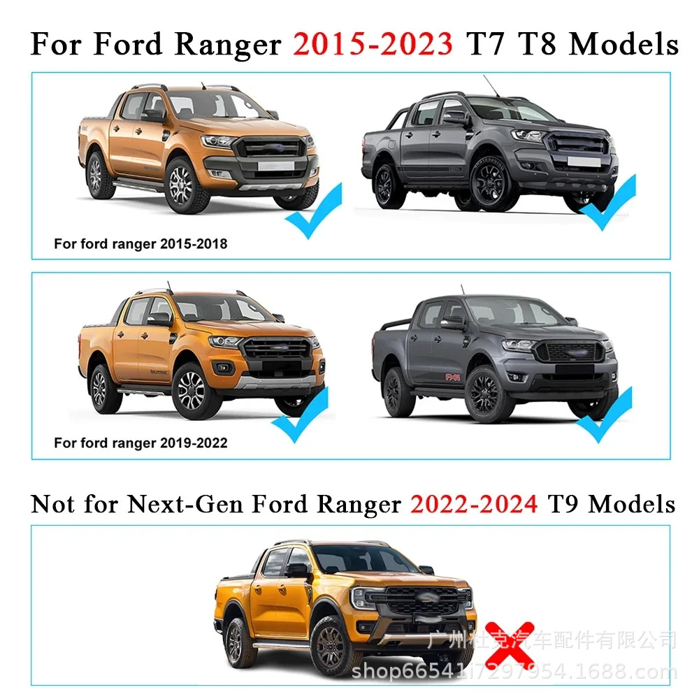 Suitable for 18-21 Ford Ranger T8 Narrow Version Wheel Arches with Radar Holes, Anti-Scratch Wheel Arch Modification for Pickup Trucks