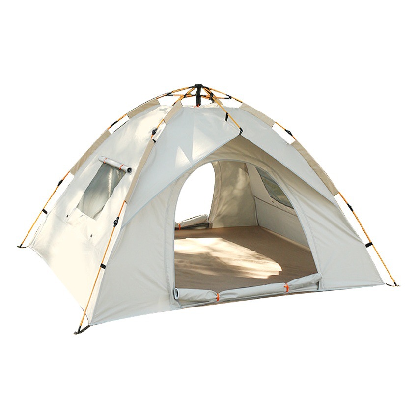 Tienda de campaña al aire libre portátil plegable automática camping playa de apertura rápida de plata revestimiento de pegamento engrosada impermeable al por mayor