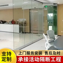 厂家供应电动折叠门开放式玻璃移动门酒店厨房活动收缩门