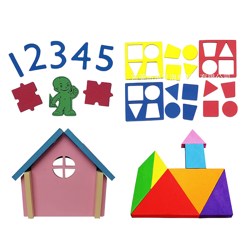 バブルパズルパターンカラーdiy子供のアルファベット数字evaパズル平面知能手掴みパズル|undefined