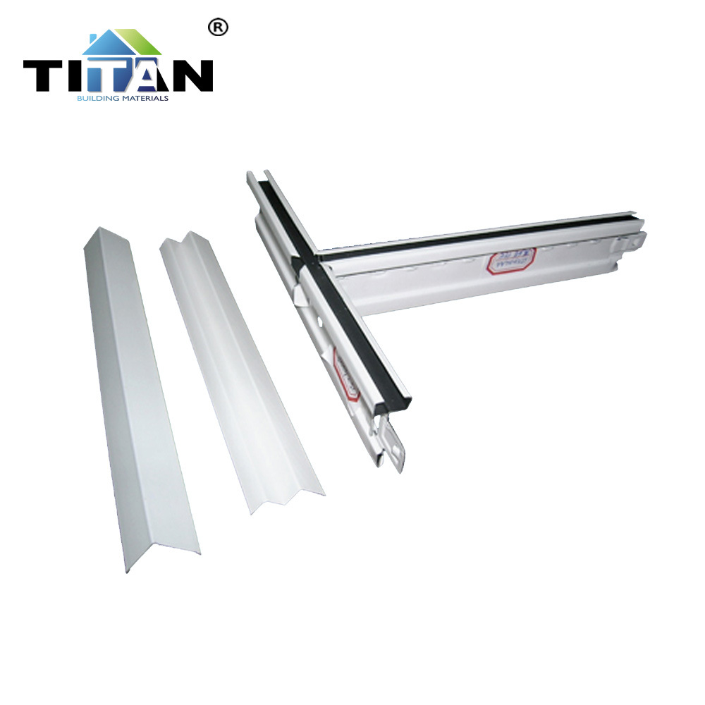 Exportación Ruanda Tablón de pintura para hornear en forma de T quilla de acero ligero Techo Tablero de yeso Materiales de construcción Tablón de pared divisoria