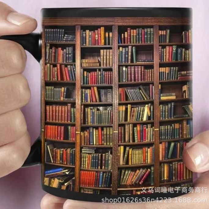 Gran capacidad de diseño del espacio creativo multiusos Taza de cerámica 3D Estantería Taza taza de agua