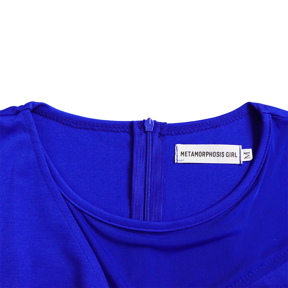 Damen Abendkleid Mit Langarm Und Mesh-einsatz Elegantes Festkleid_voghion.com