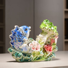 批发鱼摆件客厅电视柜酒柜办公桌家居装饰工艺品年年有余乔迁礼品