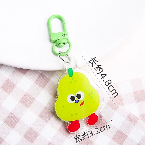 [Pear] Animal (Fruit) Acrylic Sign + Door Buckle