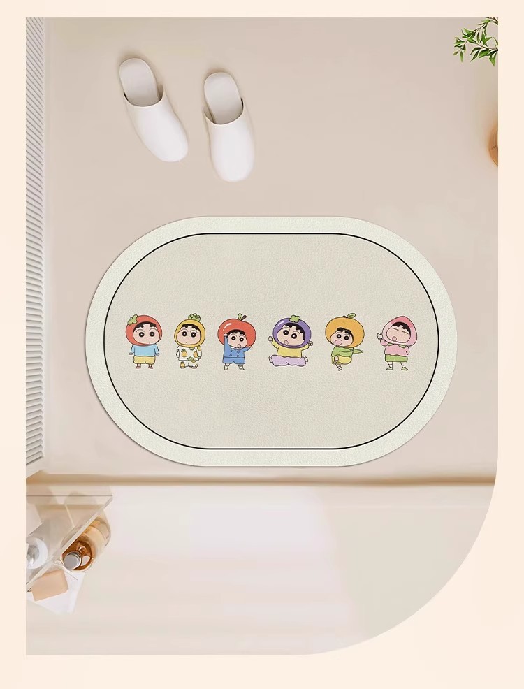 New Xiaoxin Diatom Mud Bathroom Mat, Water-Absorbent, Quick-Drying, Non-Slip Mat for Home Entrance, Door Mat, Foot Mat