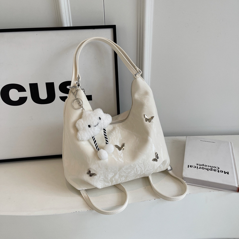 Casual suave bolsa de gran capacidad para mujeres 2026 nueva moda de viaje mochila de hombro multiuso bolso de cubo de hombro