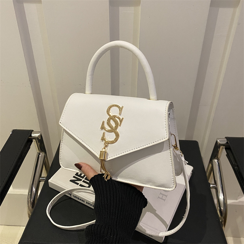2025 primavera nuevo bolso de mujer simple bolso de moda bolso de hombro de moda letras retro borda bolso debajo de la axila