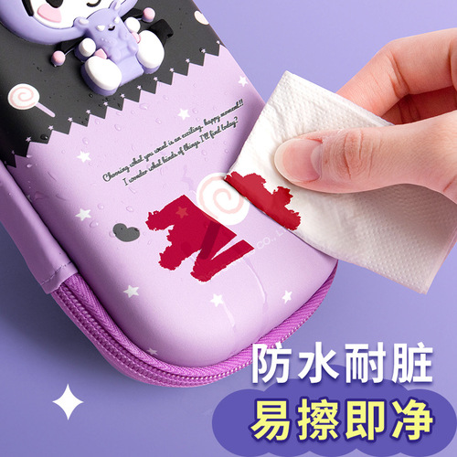 Genuine Kuromi decompression pen box decompression 3D three-dimensional primary school student pencil bag large capacity stationery box girl pencil box