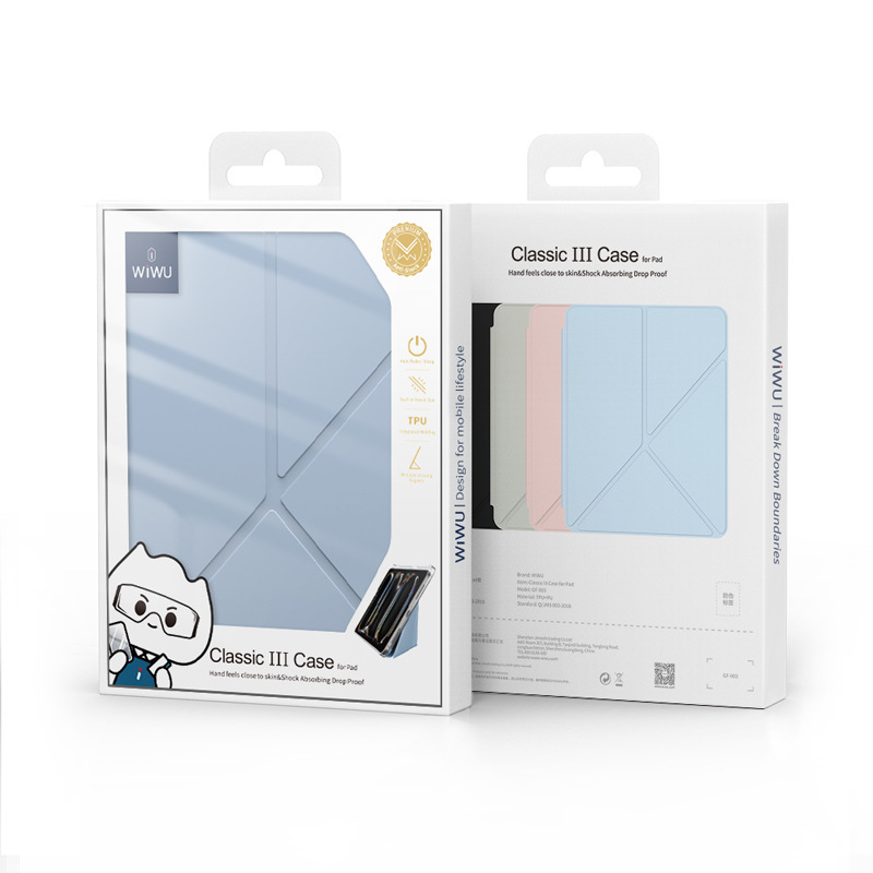 Wiwu Third-Generation Tablet Protective Case Y-Shaped Multi-Fold Multi-Angle Stand Tpu+Pu Full-Cover Anti-Drop Leather Case for All Models Wiwu Third-Generation Tablet Protective Case Y-Shaped Multi-Fold Multi-Angle Stand Tpu+Pu Full-Cover Anti-Drop Leather Case for All Models