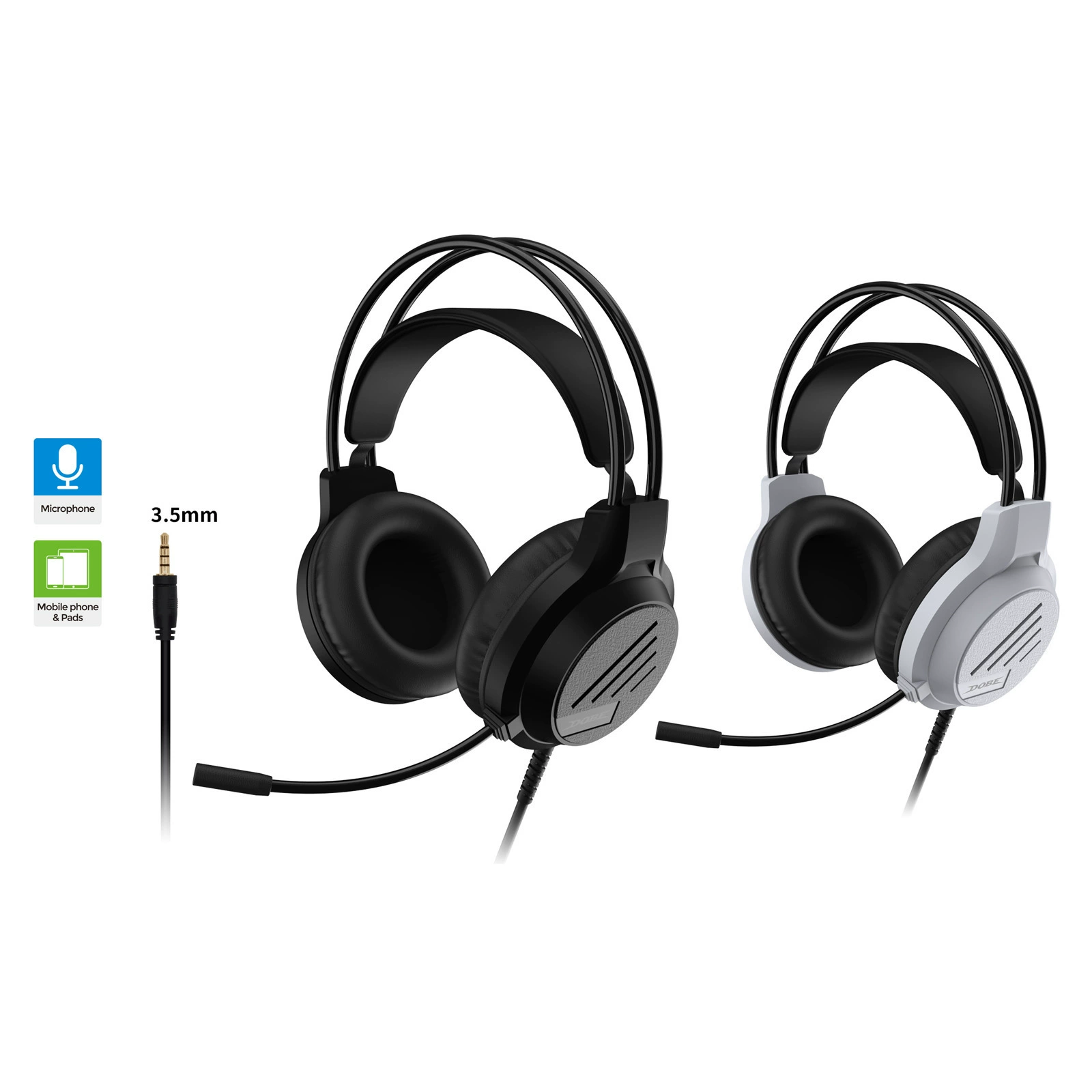 Проволочный игровой гарнитур PS5 с микрофоном, универсальный гарнитур для PS4/Switch/XBOX/PC