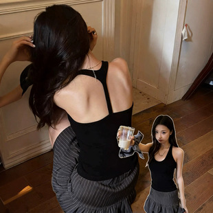 Tank top, T-shirt, bra, top with cups for breastfeeding, backless, beautiful back