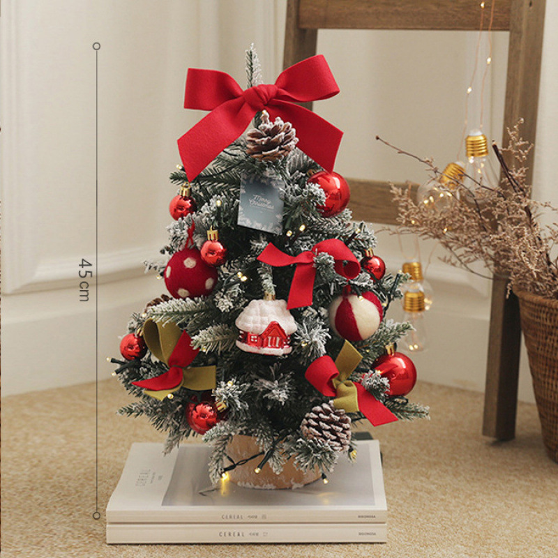 Decoraciones de Navidad viento mini mini árbol de Navidad casero atmósfera hecha a mano decoración de escena