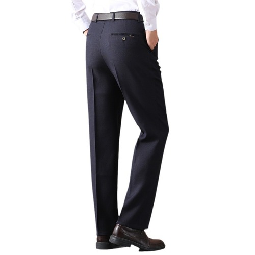 Summer thin father style middle-aged men's pants casual pants thin Western pants high-waisted long pants for men loose middle-aged and elderly men