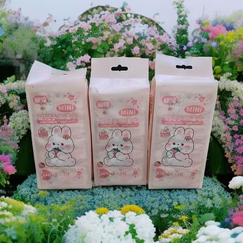 Wet Wipes Baby Wipes Mini Candy Style Portable Wipes One Fairy Cotton Mainland China Other Alcohol Wipes