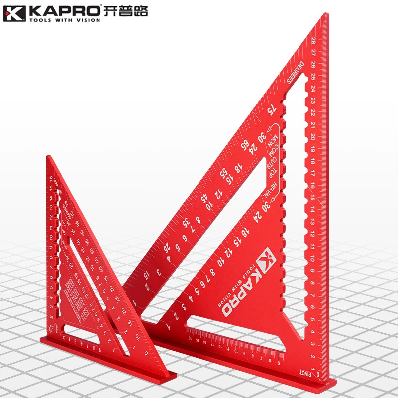 Накидка дорожная треугольная линейка специальная Треугольная пластина для деревообработки алюминиевый сплав утолщенный под прямым углом Большое широкое сиденье промышленного класса высокая точность