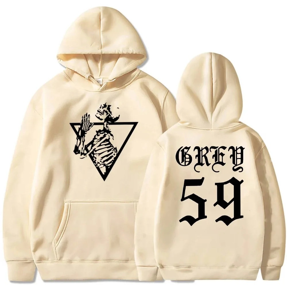 Sudadera con estampado de calavera para niños G59 Hip Hop Fashion Music Unisex Street Clothing Suéter