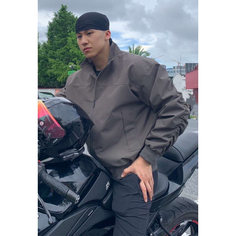 cleanfit短款工装外套男秋季硬汉穿搭三防立领冲锋衣美式潮牌夹克|undefined