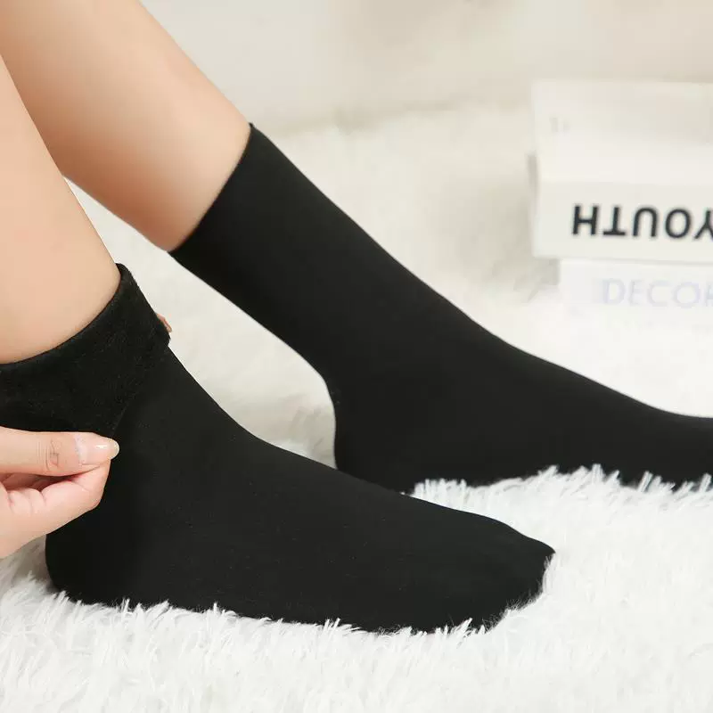 Теплые зимние носки из пушистой бархата Yilin Snow Velvet – теплые домашние носки на пол для мужчин и женщин
