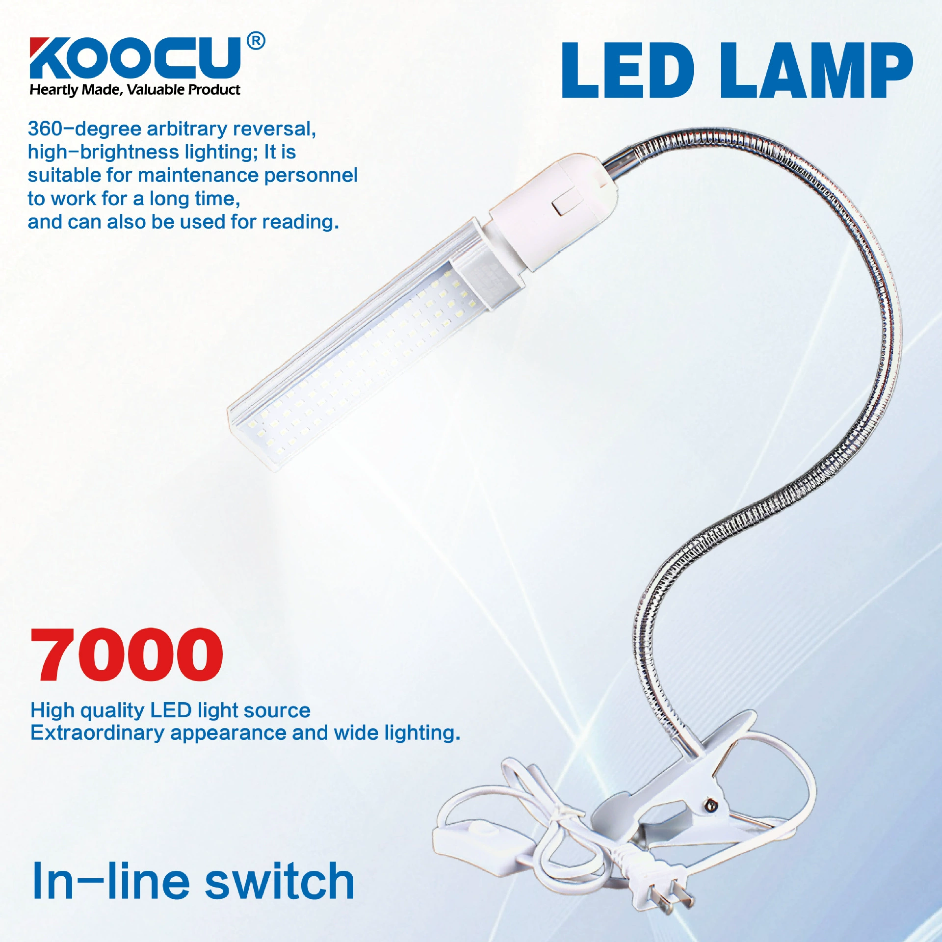 Светодиодный современный минималистичный креативный зажим для спальни, прикроватная детская обучающая маленькая настольная лампа, настольная лампа с металлическим зажимом для шланга