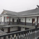 河南周口古小青瓦屋顶青瓦片中式四合院风格建筑徽派瓦马头墙甘蔗