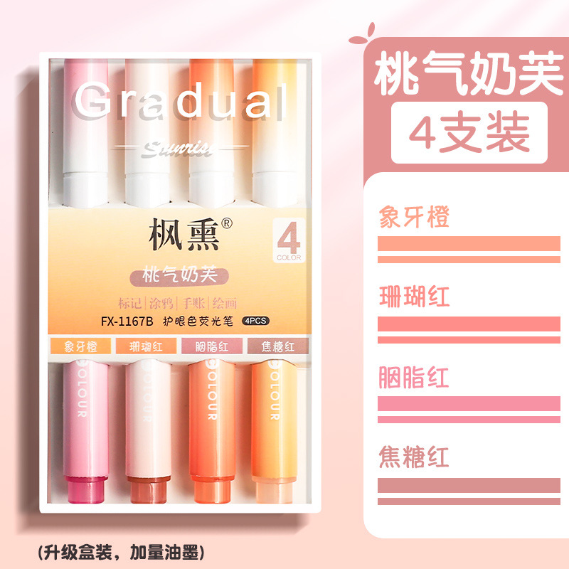 Bolígrafo resaltador Bolígrafo de cuenta manual Bolígrafo especial Bolígrafo de marca Color claro Protector de ojos Bolígrafo fluorescente Luz plateada de alto valor