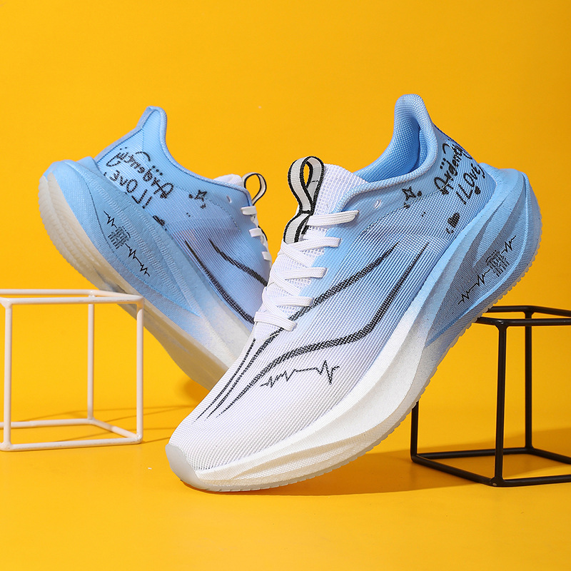 Zapatillas para correr Feidian 5E 2025 nuevas zapatillas para correr de entrenamiento deportivo zapatos de carreras de tablero de carbono de alta elasticidad con absorción de impactos para hombres