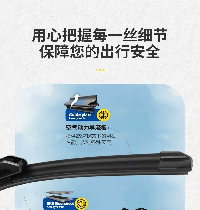 The Wiper Blades Are Suitable for Cadillac Atslxt4Xts/Atsl/Ct6 Auto Parts, Escalade and Seville Car Wipers