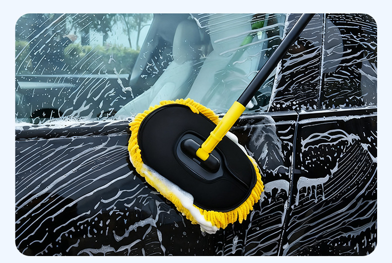 Car Wash Mop Does Not Damage Car Paint, Special Soft-Bristled Car Wash Brush, Car Retractable Car Wiping Tool, Complete Set of Tools