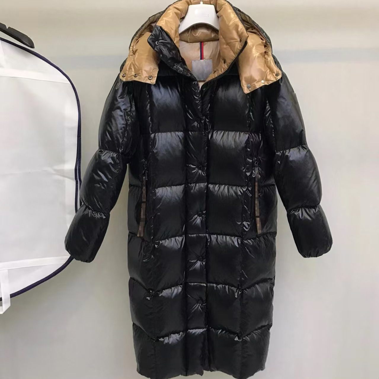 Mengkou down Jacket for Women, Long Style, Over-The-Knee, Thickened, Couple's Style down Jacket