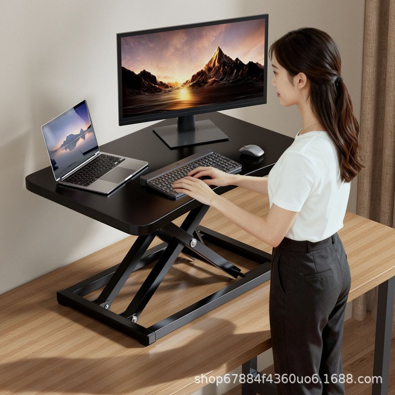 Adjustable computer stand, standing adjustable desktop workbench, can be used as a standing desk, desktop monitor height-boosting stand
