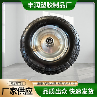 Manufacturers Supply 13 Inch 350-6 Polyurethane Pu Foam Wheel Lawn Mower Trolley Tool Wheel Good Bearing Capacity