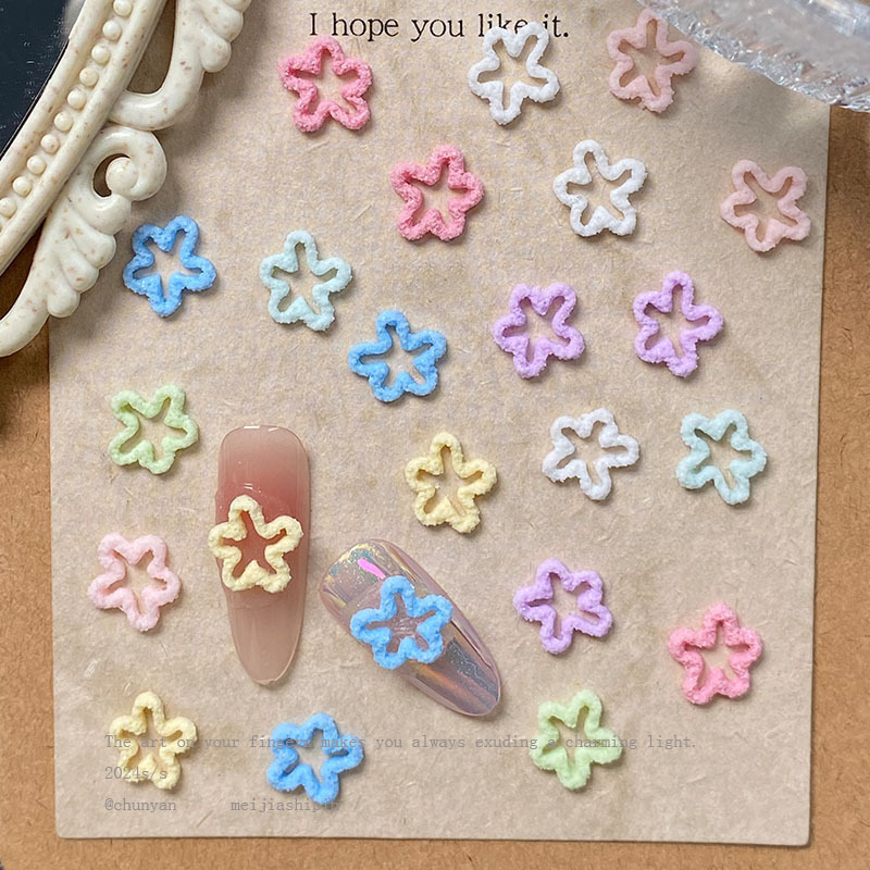 New Macaron Color Hollow Flower Nail Art Jewelry Luminous Resin All-match DIY Hand-made Nail Art Material Bag Batch New Macaron Color Hollow Flower Nail Art Jewelry Luminous Resin All-match DIY Hand-made Nail Art Material Bag Batch