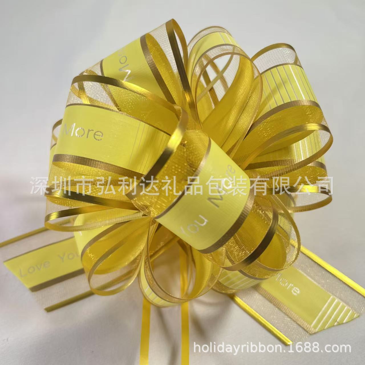 Flor de nieve de mano de cinta de color de flor de la decoración de la caja de regalo del día de San Valentín de boda manija decoración de arco