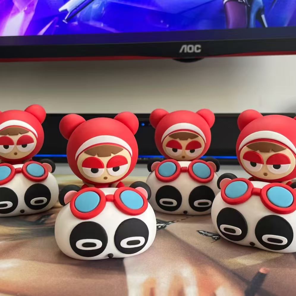 Racing Kart Drift Baby Panda G3Pro Model Figurine Game Figure Toy Desktop Decoration Car Decoration