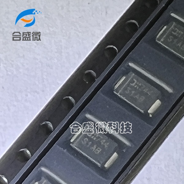 S1AB-13-F 丝印S1AB SMB 全新原装DIODES美台通用功率开关二极管