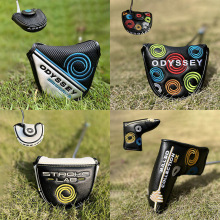 ODYSSEY高尔夫推杆套奥德赛牛角杆头保护套一字直条半圆推杆帽套