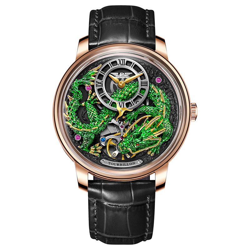 Hồng Shell Green Dragon Da đen