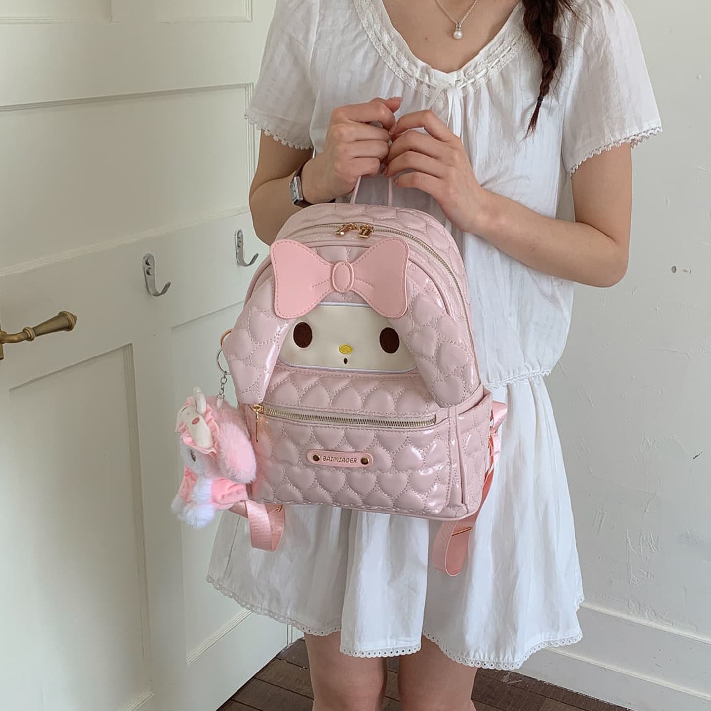 Cute 2026 corazón de clase de verano chica nuevo bolso de gran capacidad bolso de viaje bolso