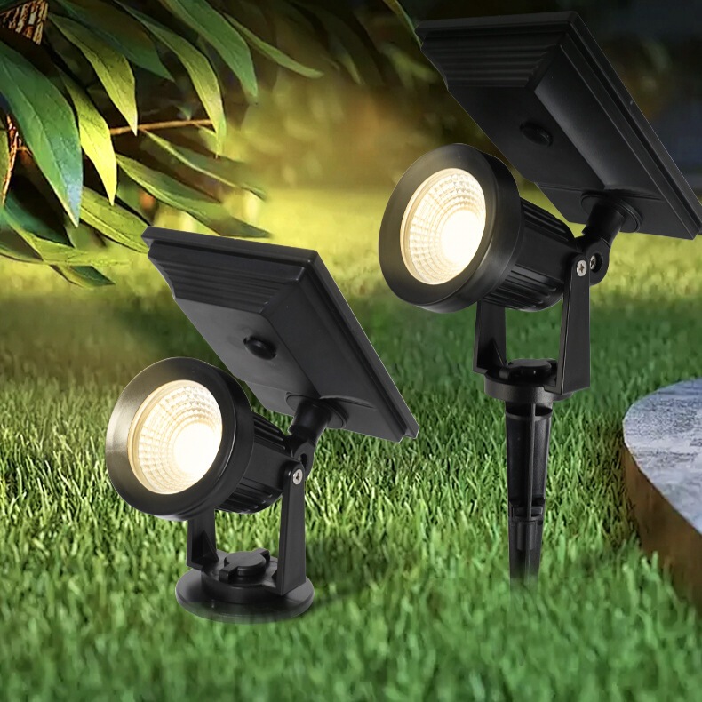 Mingfan Solar High Brightness Spotlight Outdoor Super Bright Waterproof Lawn Light Landscape Courtyard Light Outdoor Garden Ground Plug
