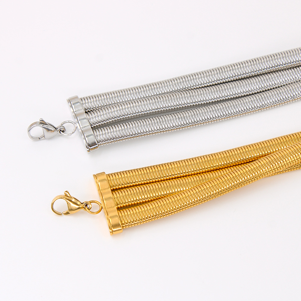304 Stainless Steel Material Hip-hop Geometric Stainless Steel Plating Choker